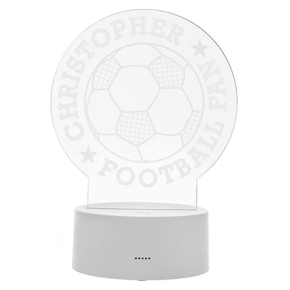 Personalised Football LED Colour Changing Desk Night Light - MK&JD Gifts