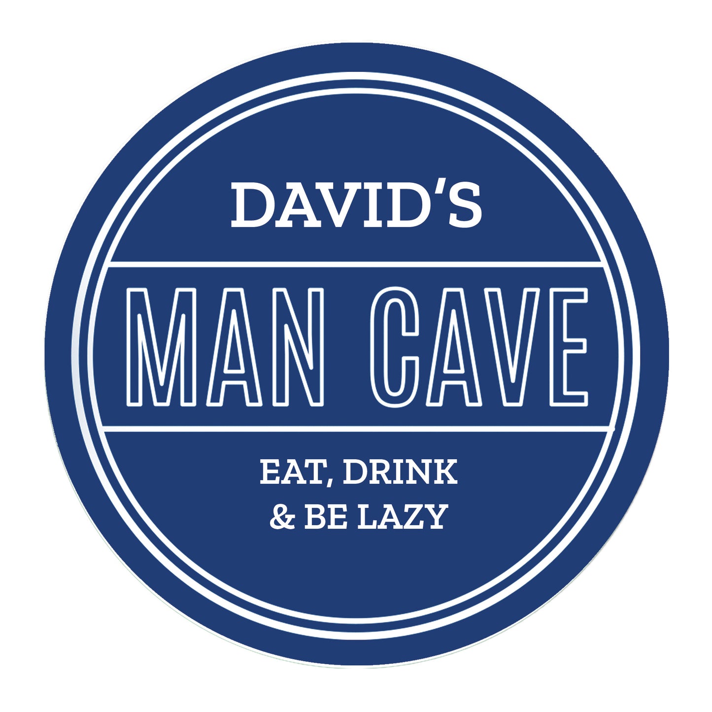Personalised Man Cave Heritage Plaque - MK&JD Gifts