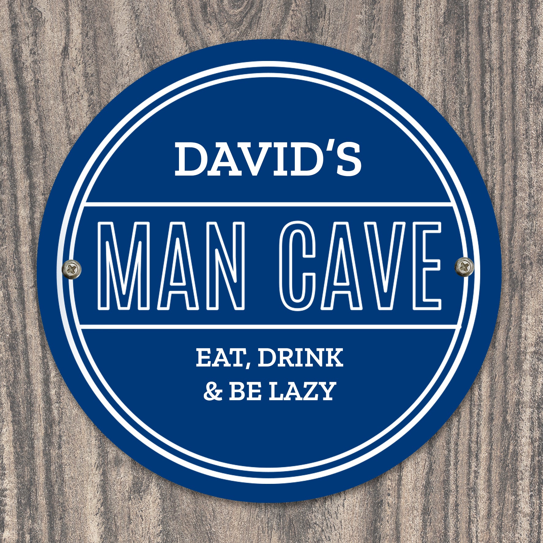 Personalised Man Cave Heritage Plaque - MK&JD Gifts