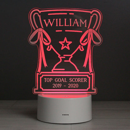 Personalised Trophy LED Colour Changing Night Light - MK&JD Gifts