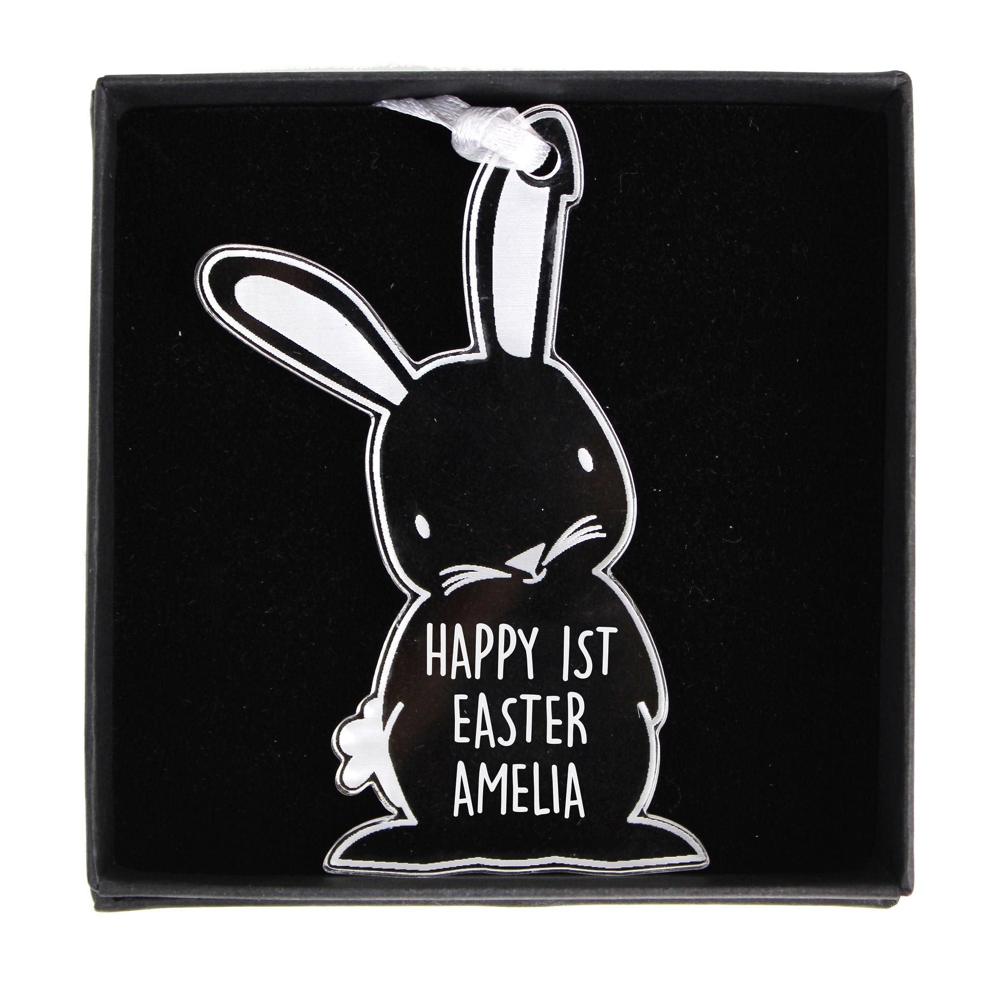 Personalised Acrylic Easter Bunny Decoration - MK&JD Gifts