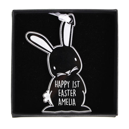 Personalised Acrylic Easter Bunny Decoration - MK&JD Gifts