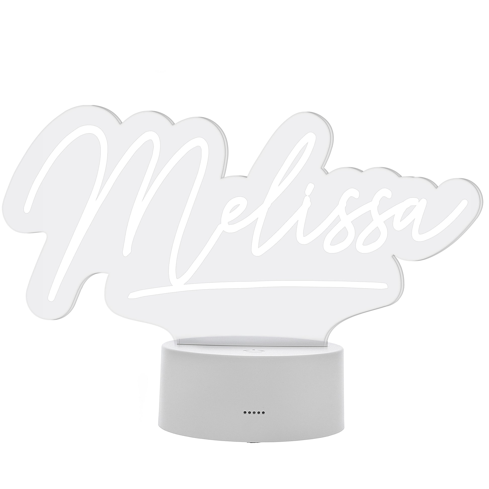 Personalised Free Text LED Colour Changing Desk Night Light - MK&JD Gifts