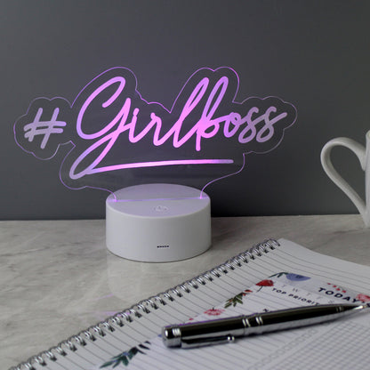Personalised Free Text LED Colour Changing Desk Night Light - MK&JD Gifts