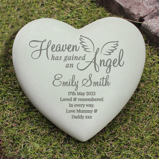 Personalised Angel Heart Memorial - MK&JD Gifts