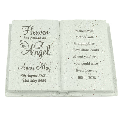 Personalised Angel Memorial Book - MK&JD Gifts