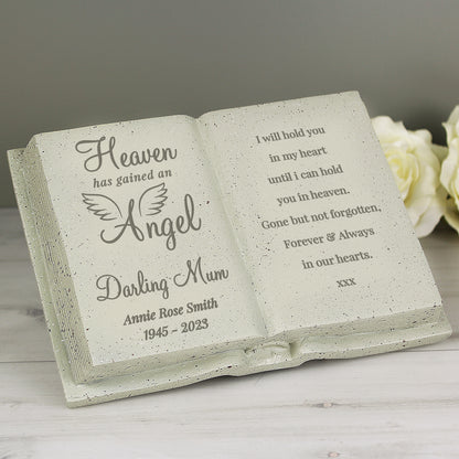 Personalised Angel Memorial Book - MK&JD Gifts