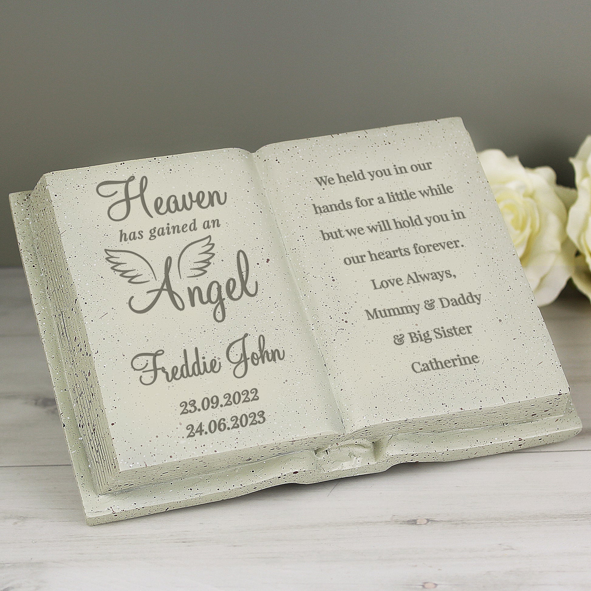 Personalised Angel Memorial Book - MK&JD Gifts