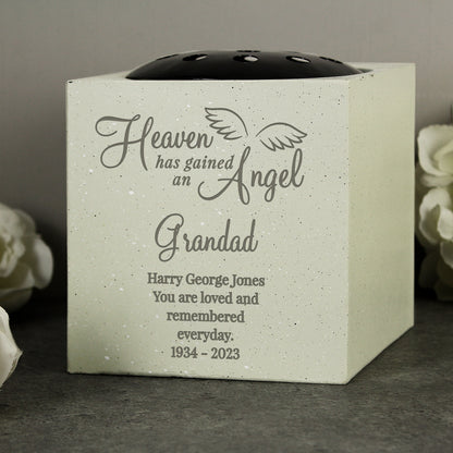 Personalised Angel Memorial Vase - MK&JD Gifts