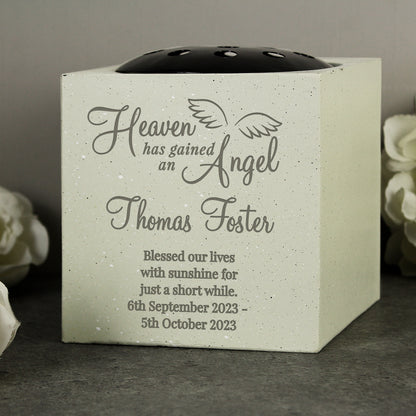 Personalised Angel Memorial Vase - MK&JD Gifts