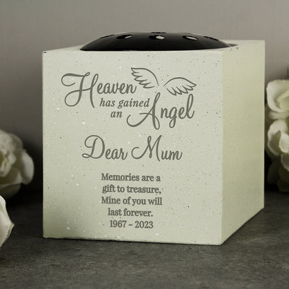 Personalised Angel Memorial Vase - MK&JD Gifts