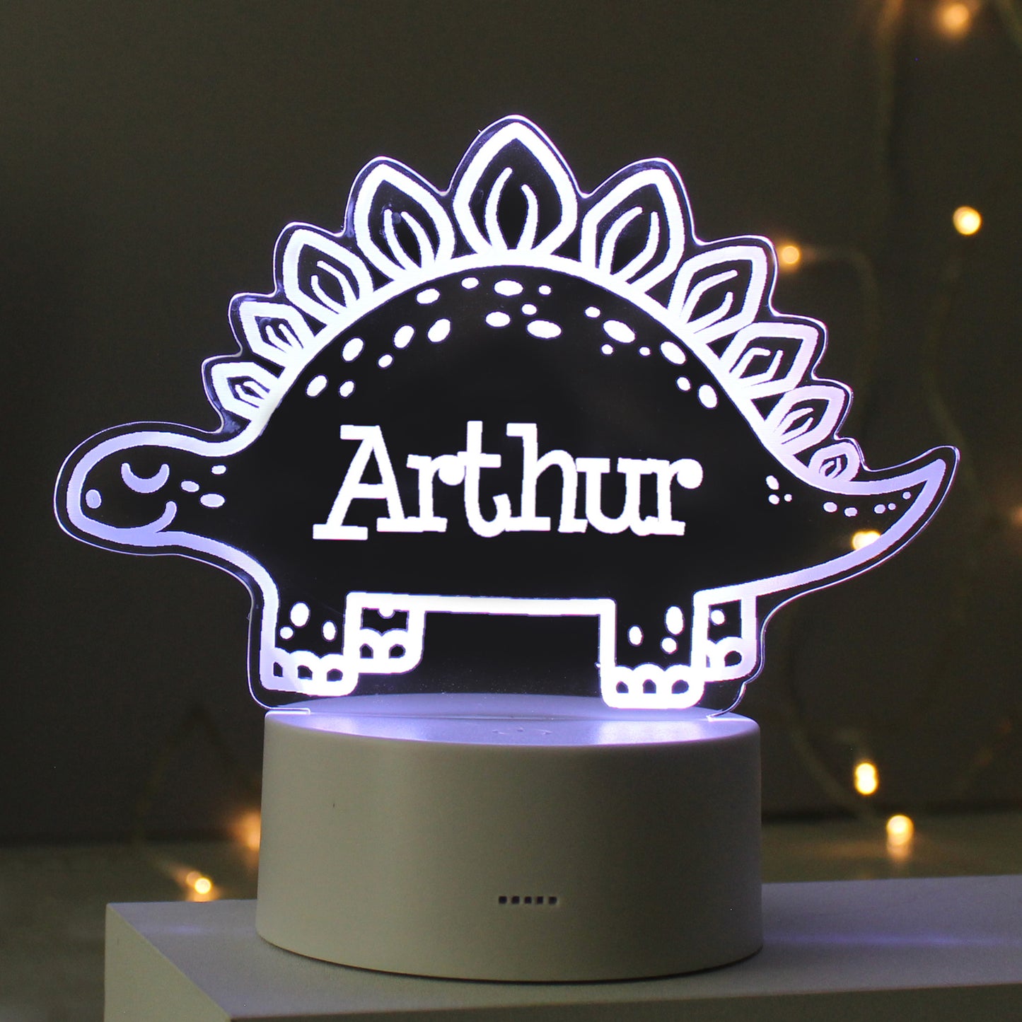 Personalised Dinosaur LED Colour Changing Night Light - MK&JD Gifts
