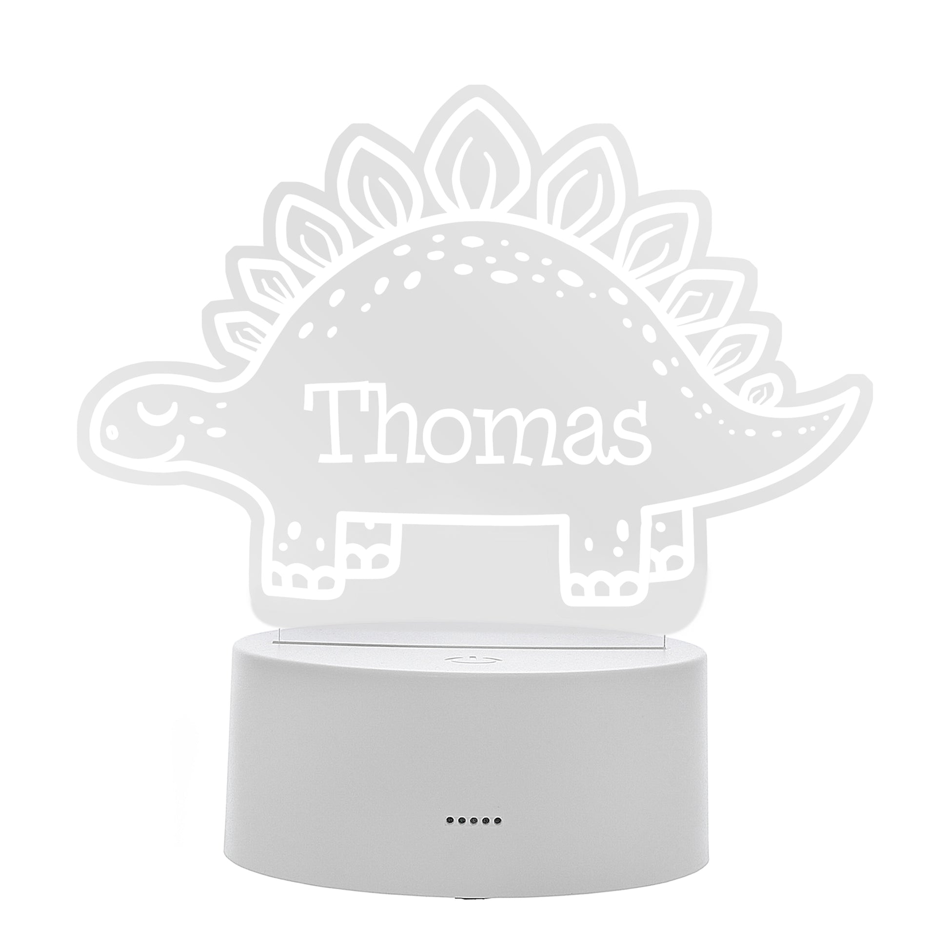 Personalised Dinosaur LED Colour Changing Night Light - MK&JD Gifts