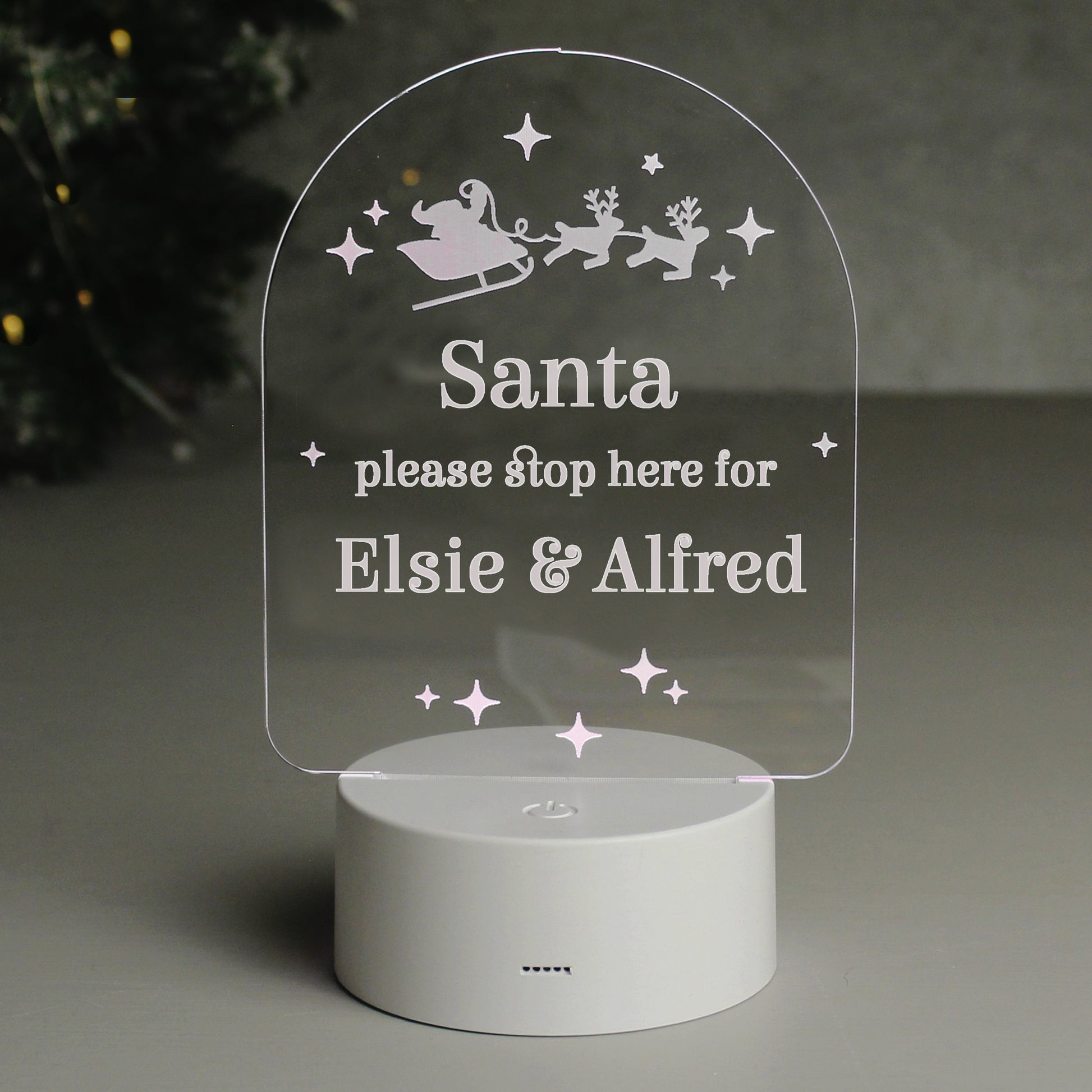 Personalised Free Text Christmas LED Light - MK&JD Gifts