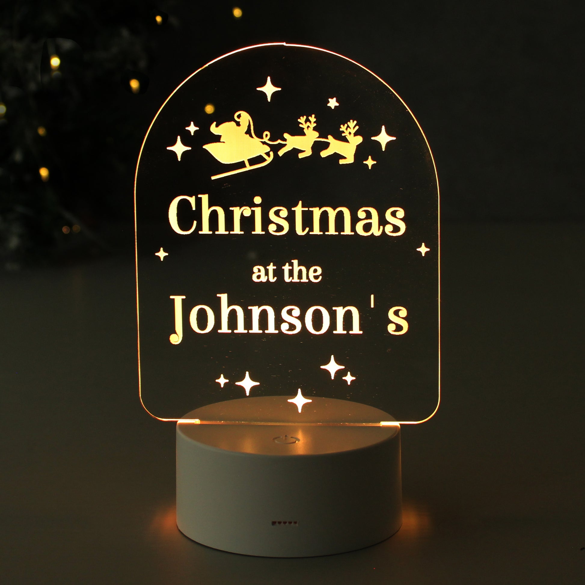 Personalised Free Text Christmas LED Light - MK&JD Gifts