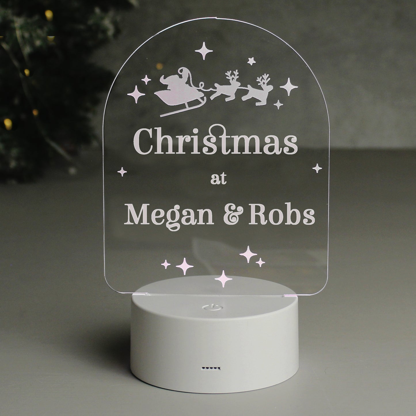 Personalised Free Text Christmas LED Light - MK&JD Gifts