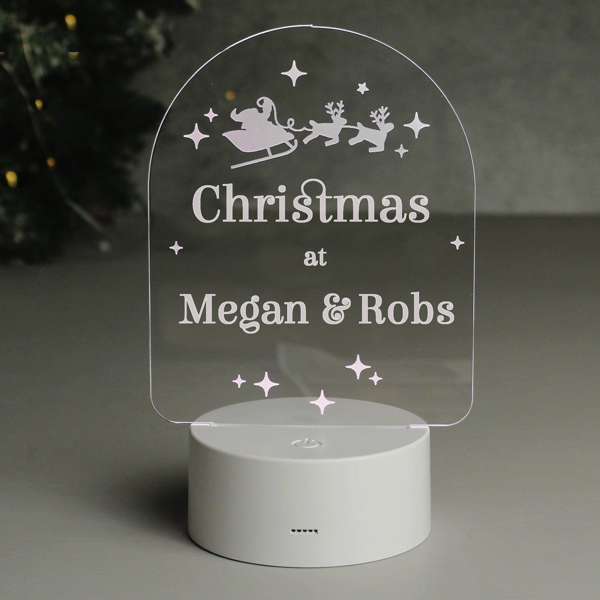 Personalised Free Text Christmas LED Light - MK&JD Gifts