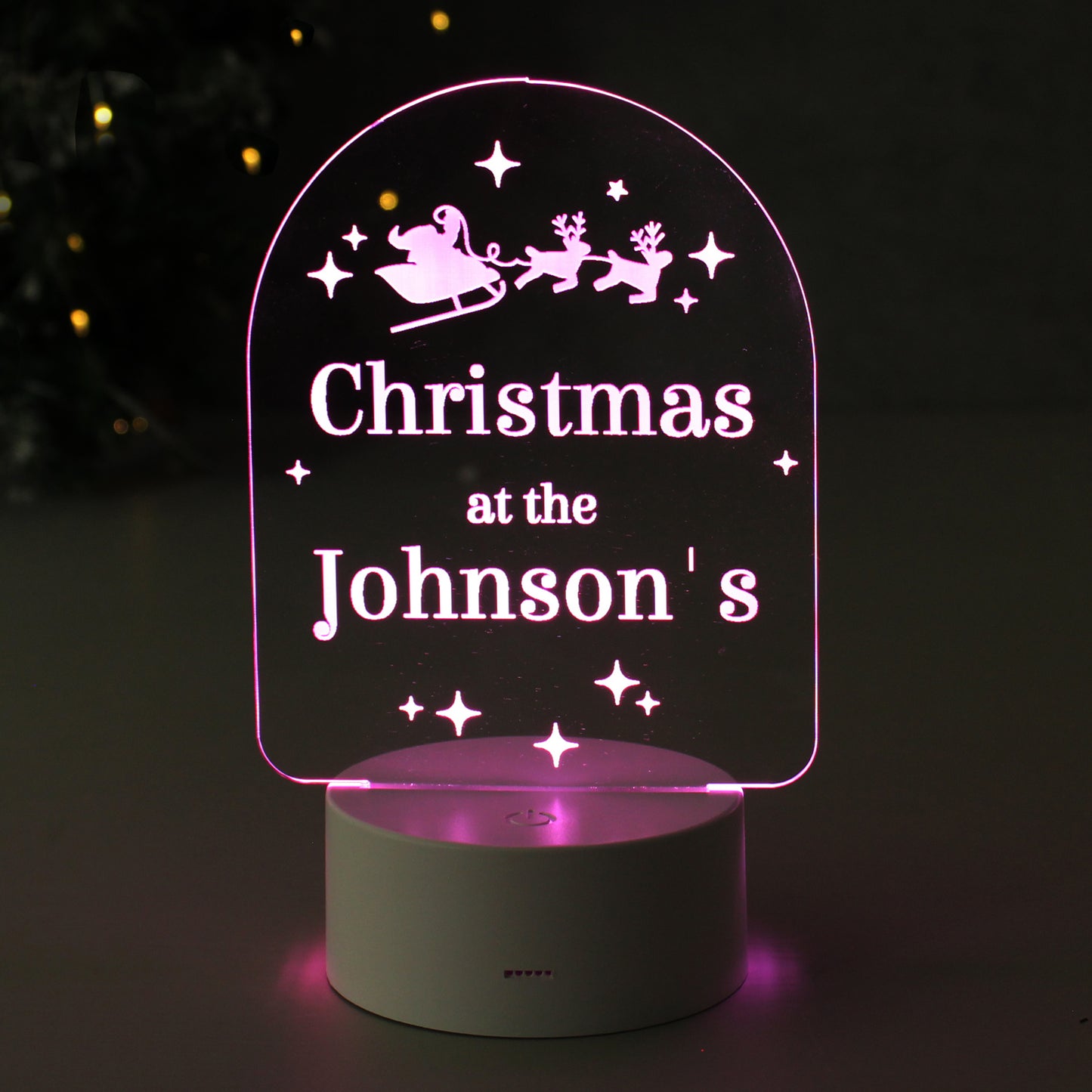 Personalised Free Text Christmas LED Light - MK&JD Gifts