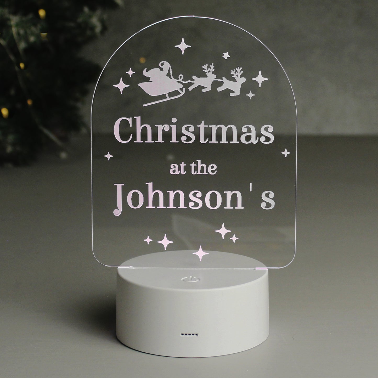 Personalised Free Text Christmas LED Light - MK&JD Gifts