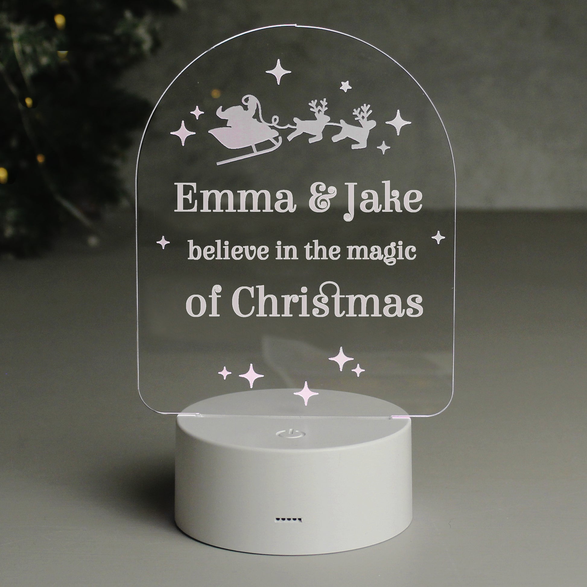 Personalised Free Text Christmas LED Light - MK&JD Gifts
