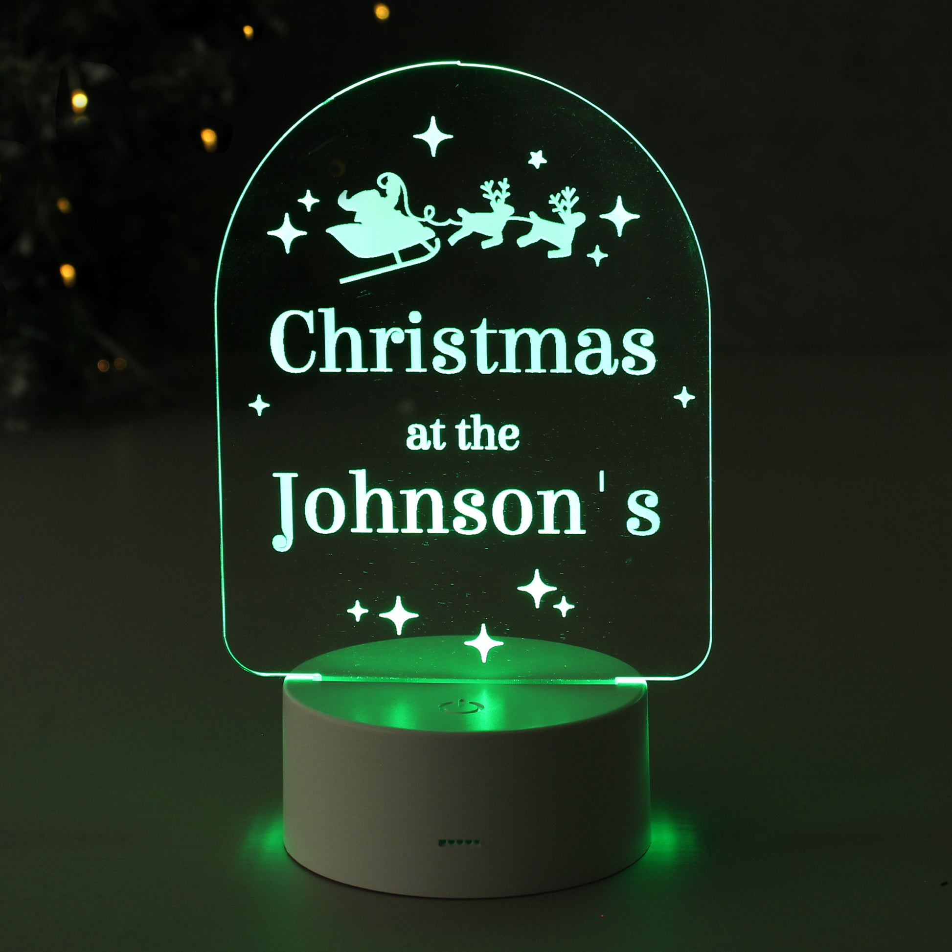 Personalised Free Text Christmas LED Light - MK&JD Gifts