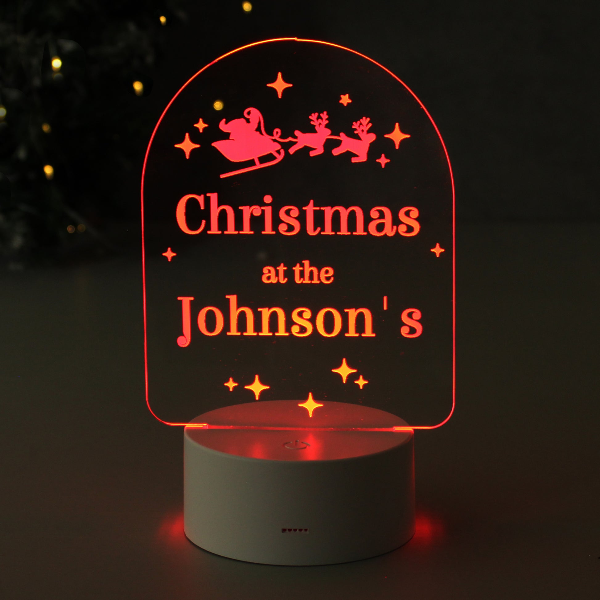 Personalised Free Text Christmas LED Light - MK&JD Gifts