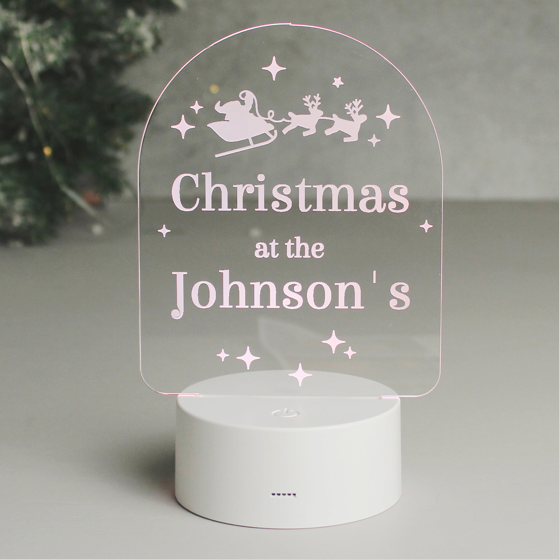 Personalised Free Text Christmas LED Light - MK&JD Gifts