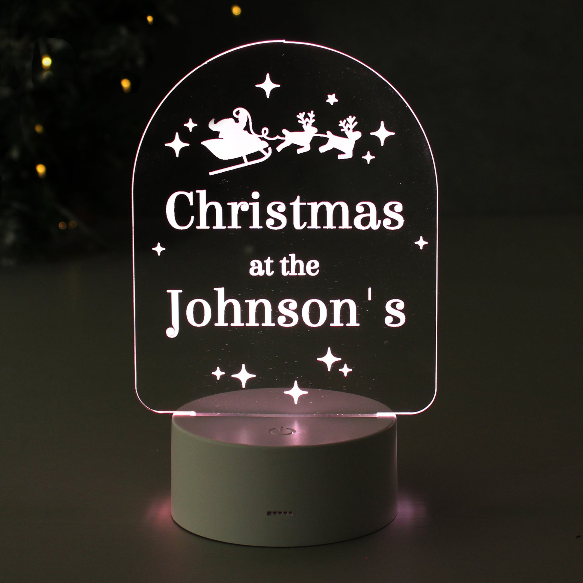 Personalised Free Text Christmas LED Light - MK&JD Gifts
