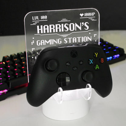 Personalised Gaming Controller Holder LED Colour Changing Light - MK&JD Gifts