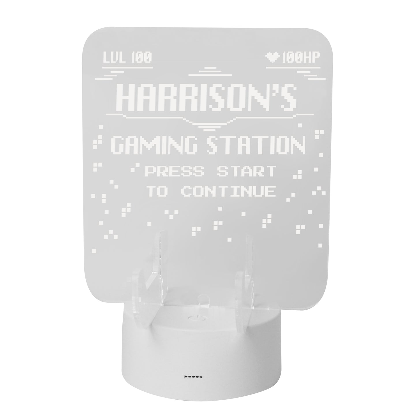 Personalised Gaming Controller Holder LED Colour Changing Light - MK&JD Gifts
