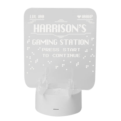 Personalised Gaming Controller Holder LED Colour Changing Light - MK&JD Gifts