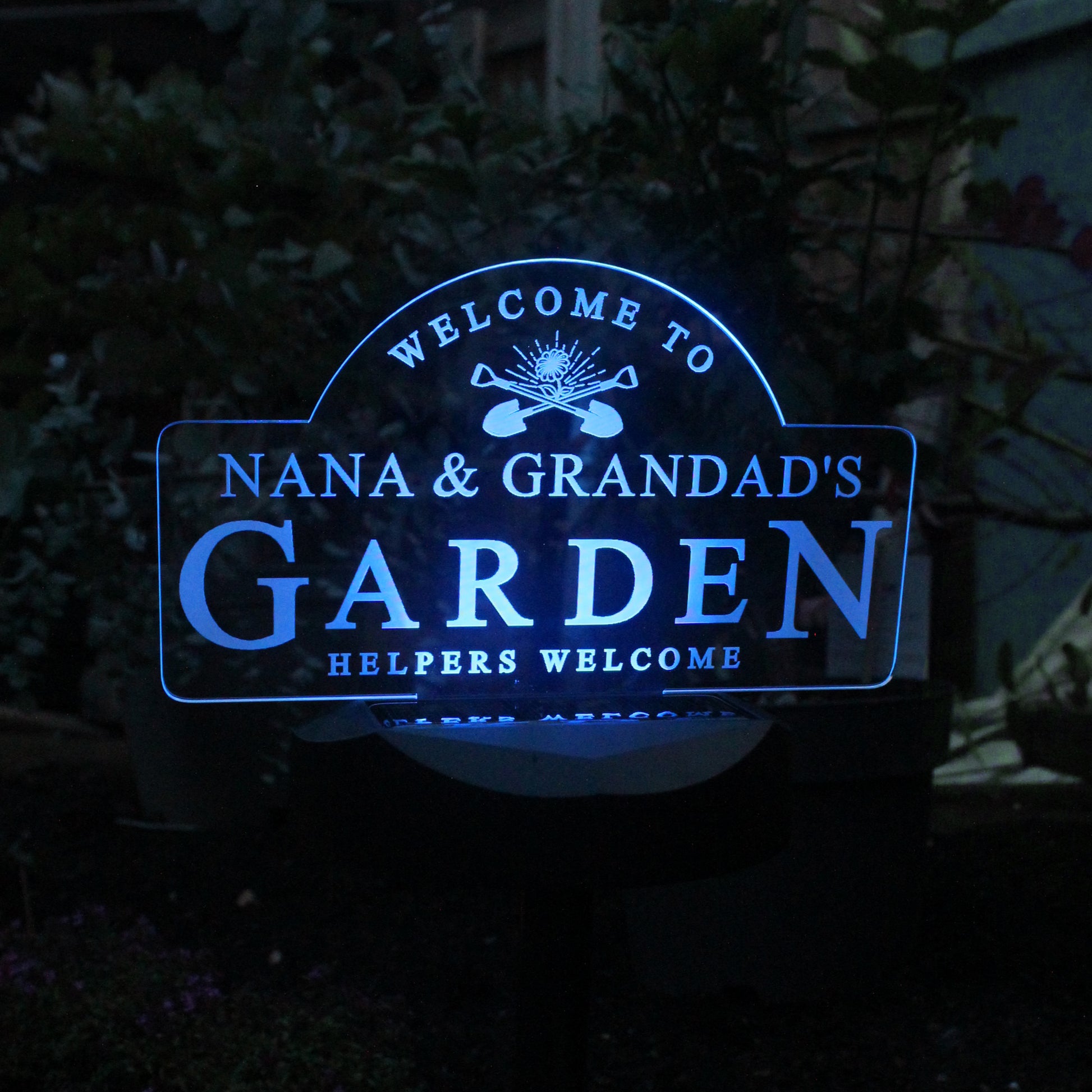 Personalised Garden Sign Outdoor Solar Light - MK&JD Gifts
