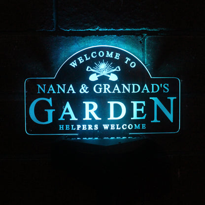 Personalised Garden Sign Outdoor Solar Light - MK&JD Gifts