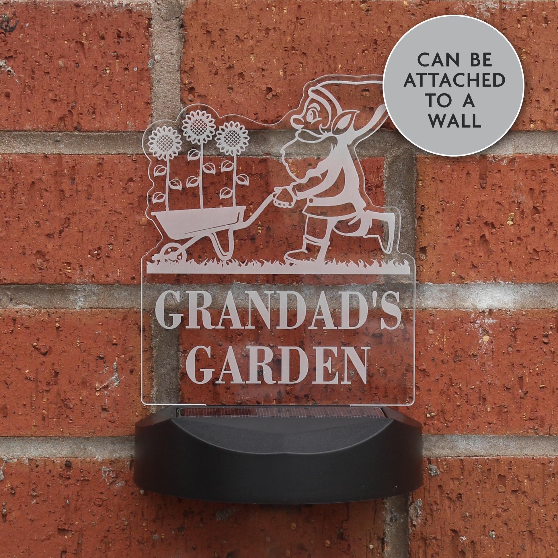 Personalised Gnome Garden Outdoor Solar Light - MK&JD Gifts