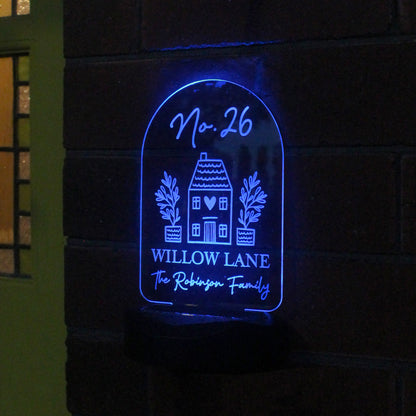 Personalised Home Outdoor Solar Light - MK&JD Gifts