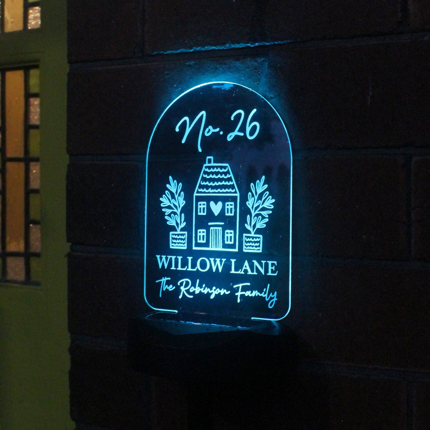 Personalised Home Outdoor Solar Light - MK&JD Gifts