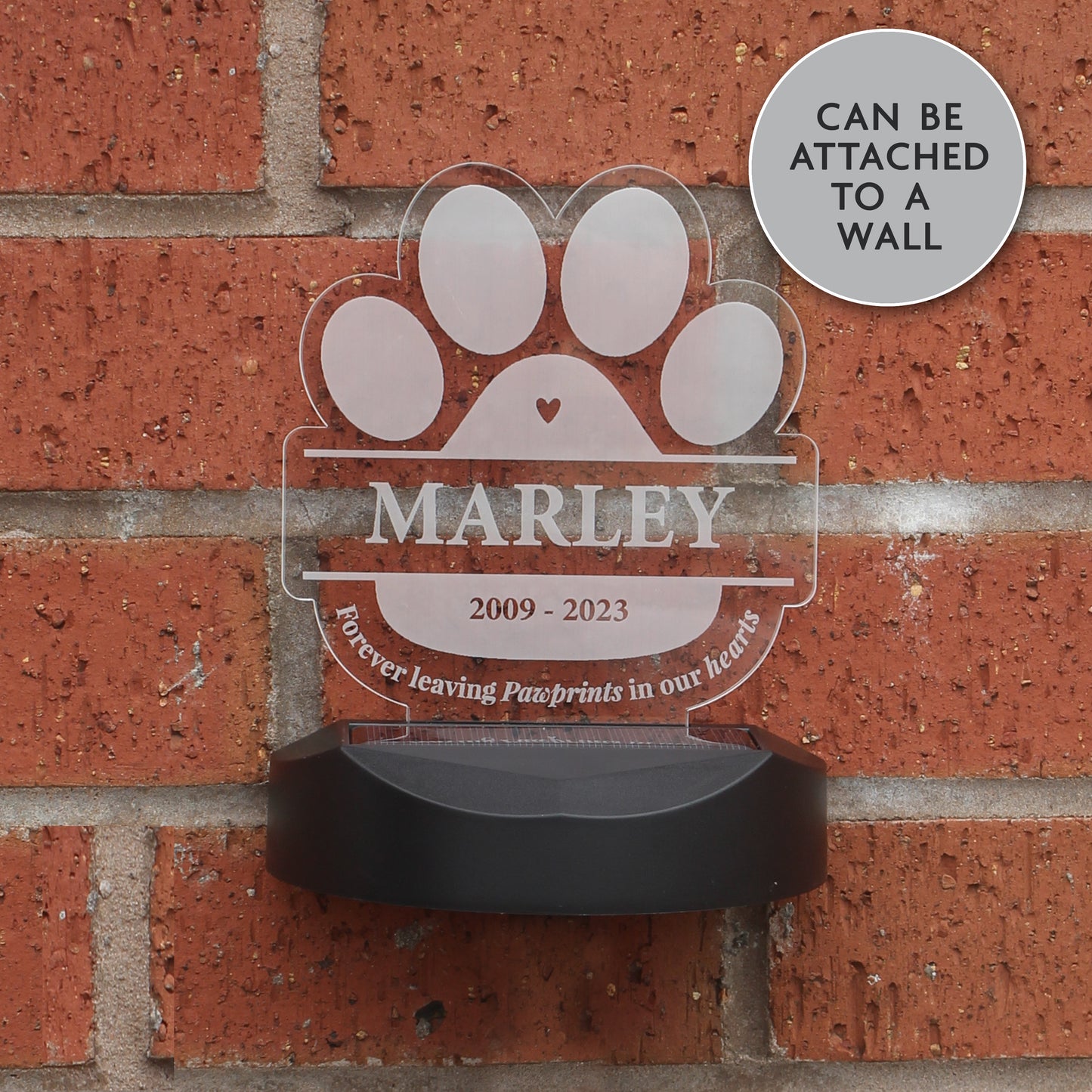 Personalised Pet Memorial Outdoor Solar Light - MK&JD Gifts