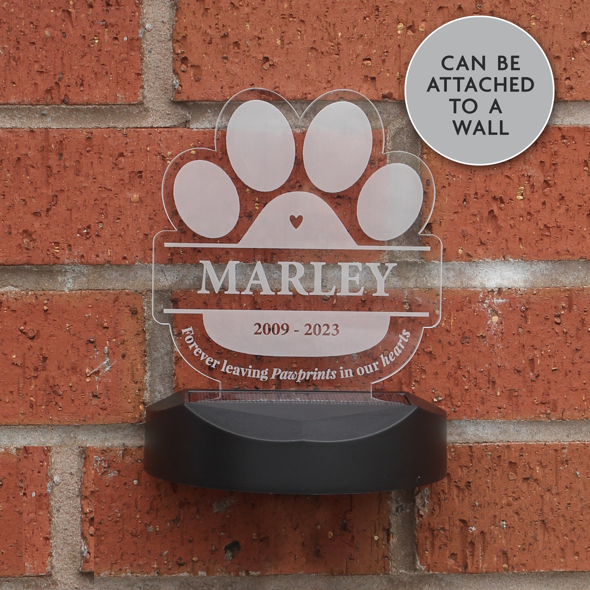 Personalised Pet Memorial Outdoor Solar Light - MK&JD Gifts