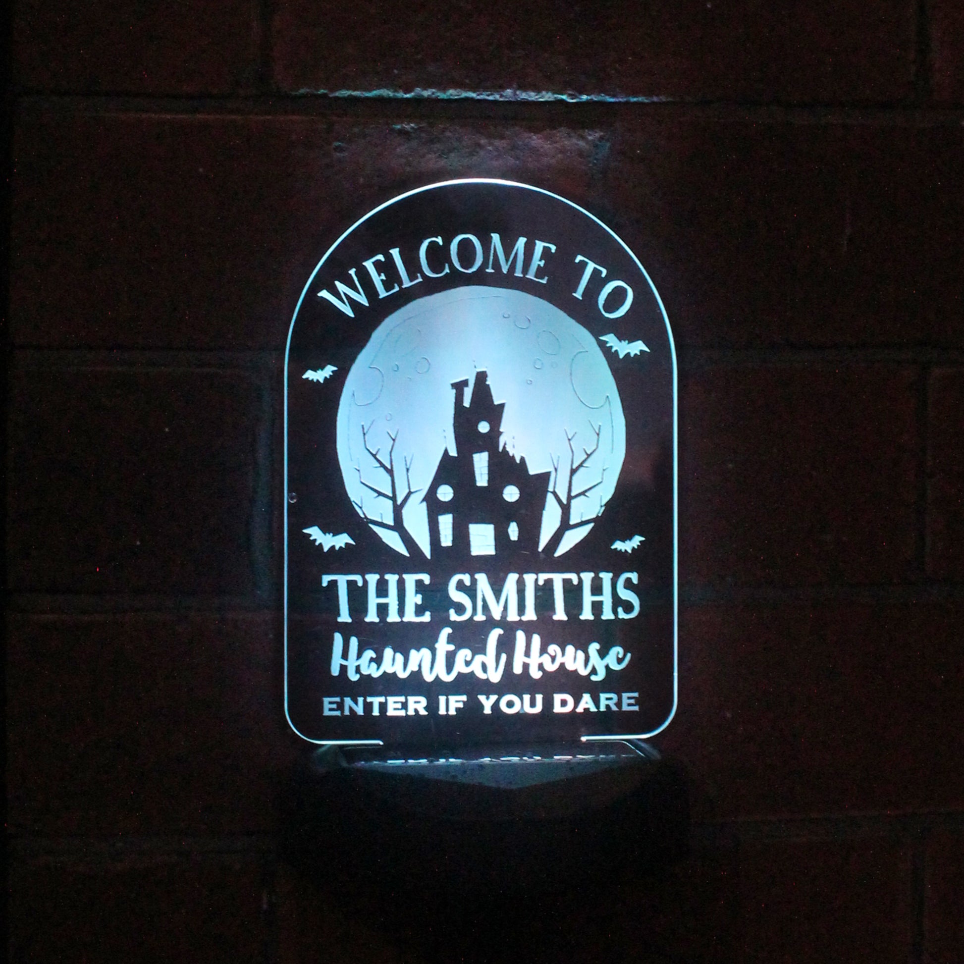 Personalised Haunted House Halloween Solar Light - MK&JD Gifts