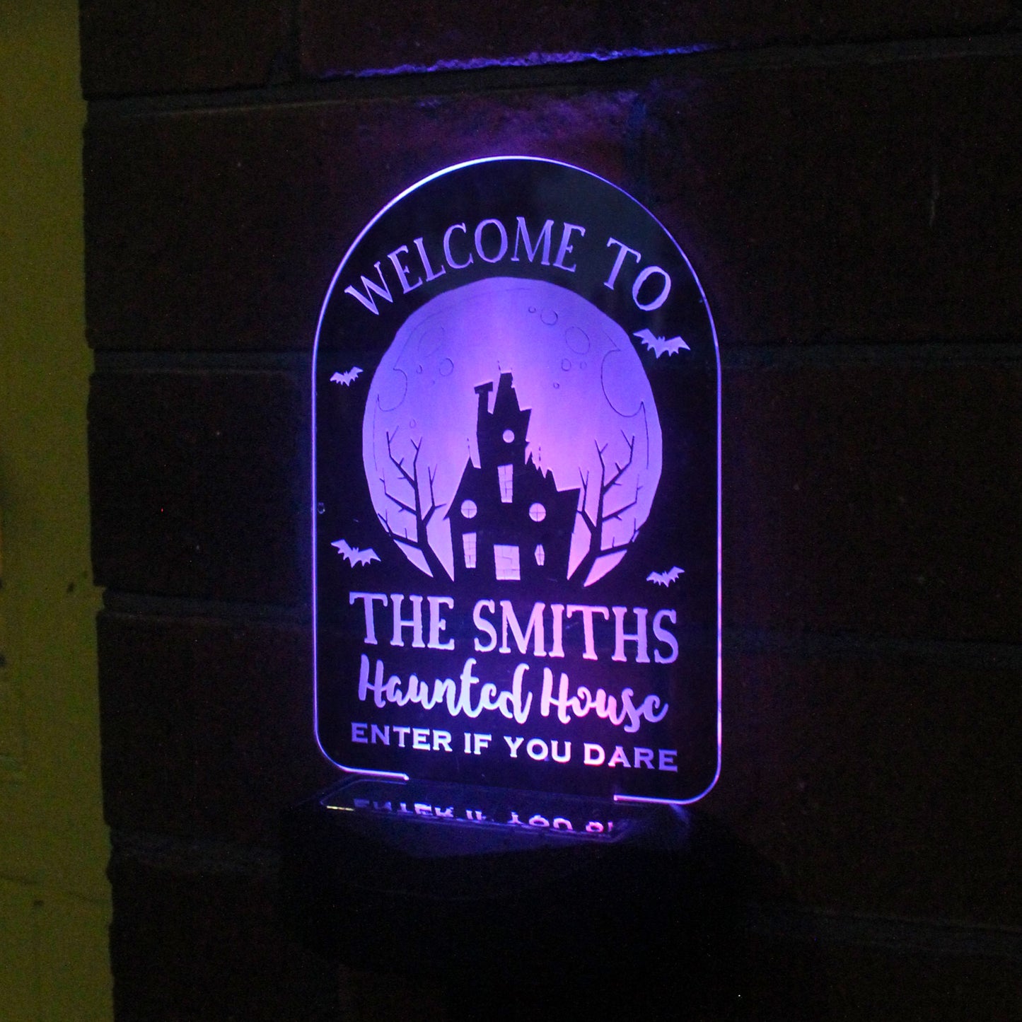 Personalised Haunted House Halloween Solar Light - MK&JD Gifts