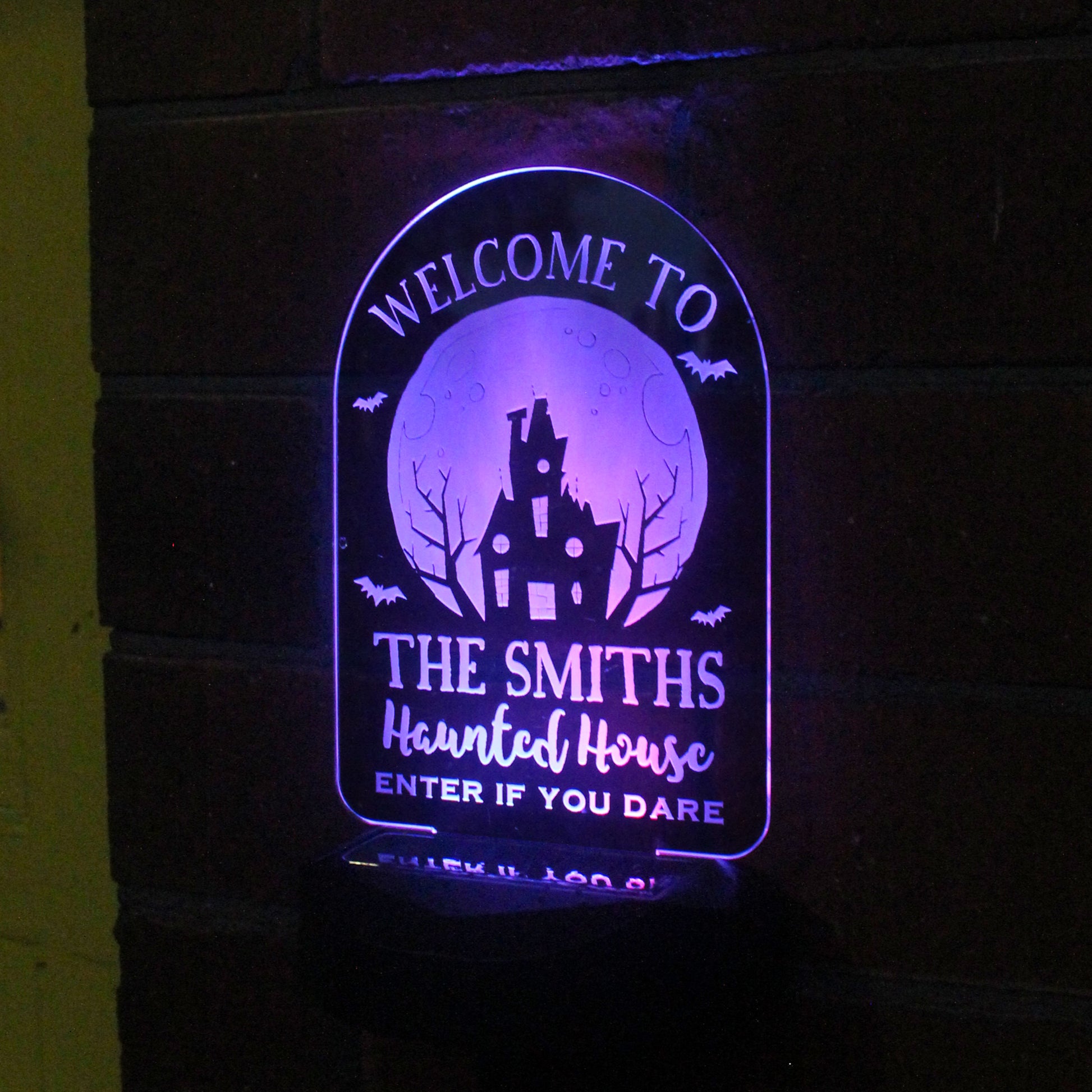 Personalised Haunted House Halloween Solar Light - MK&JD Gifts