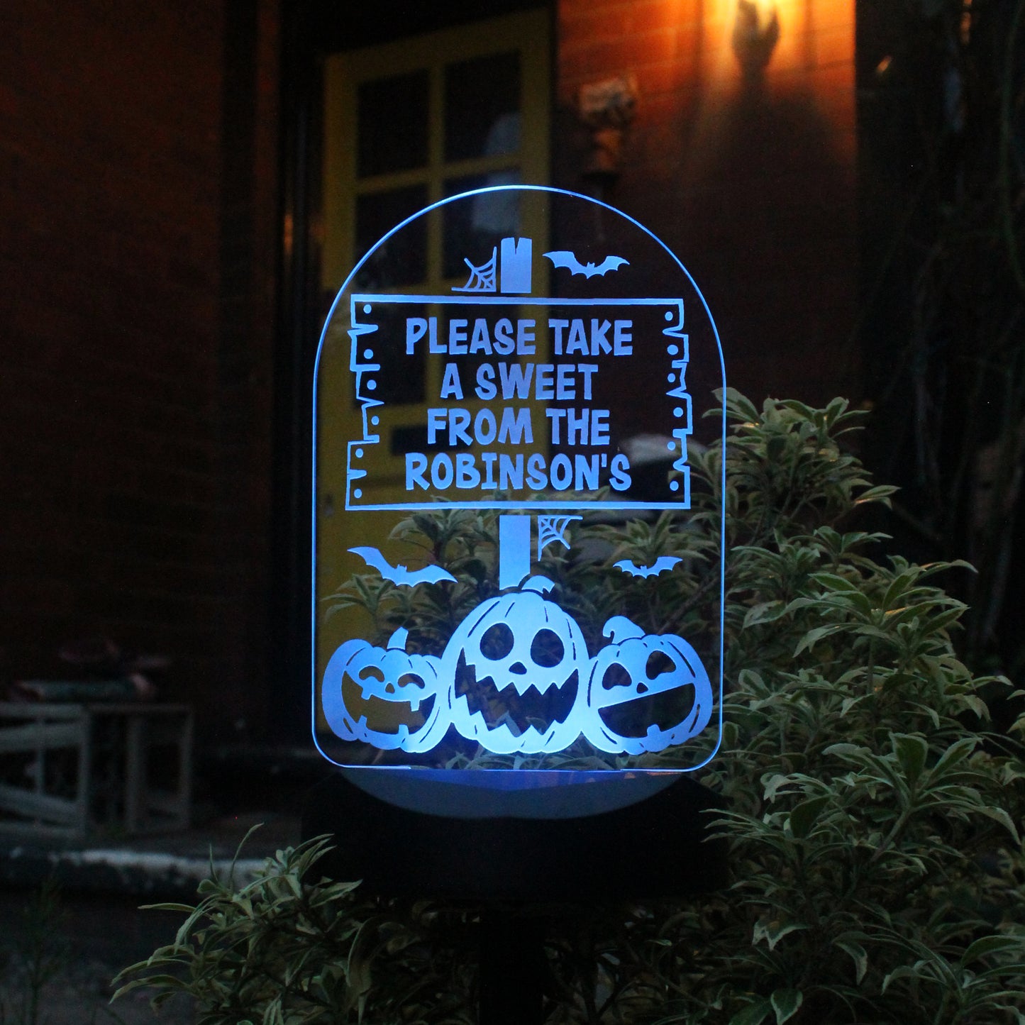 Personalised Pumpkin Patch Halloween Solar Light - MK&JD Gifts