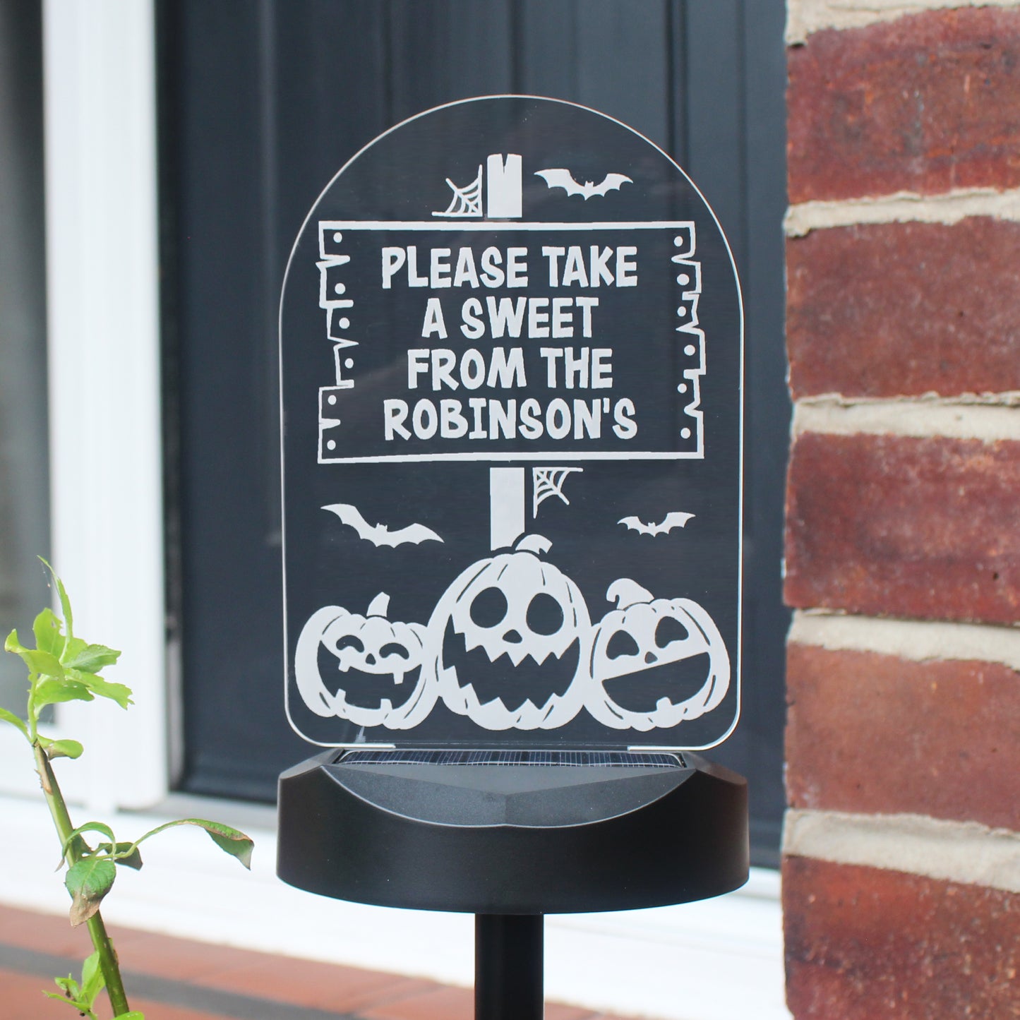 Personalised Pumpkin Patch Halloween Solar Light - MK&JD Gifts