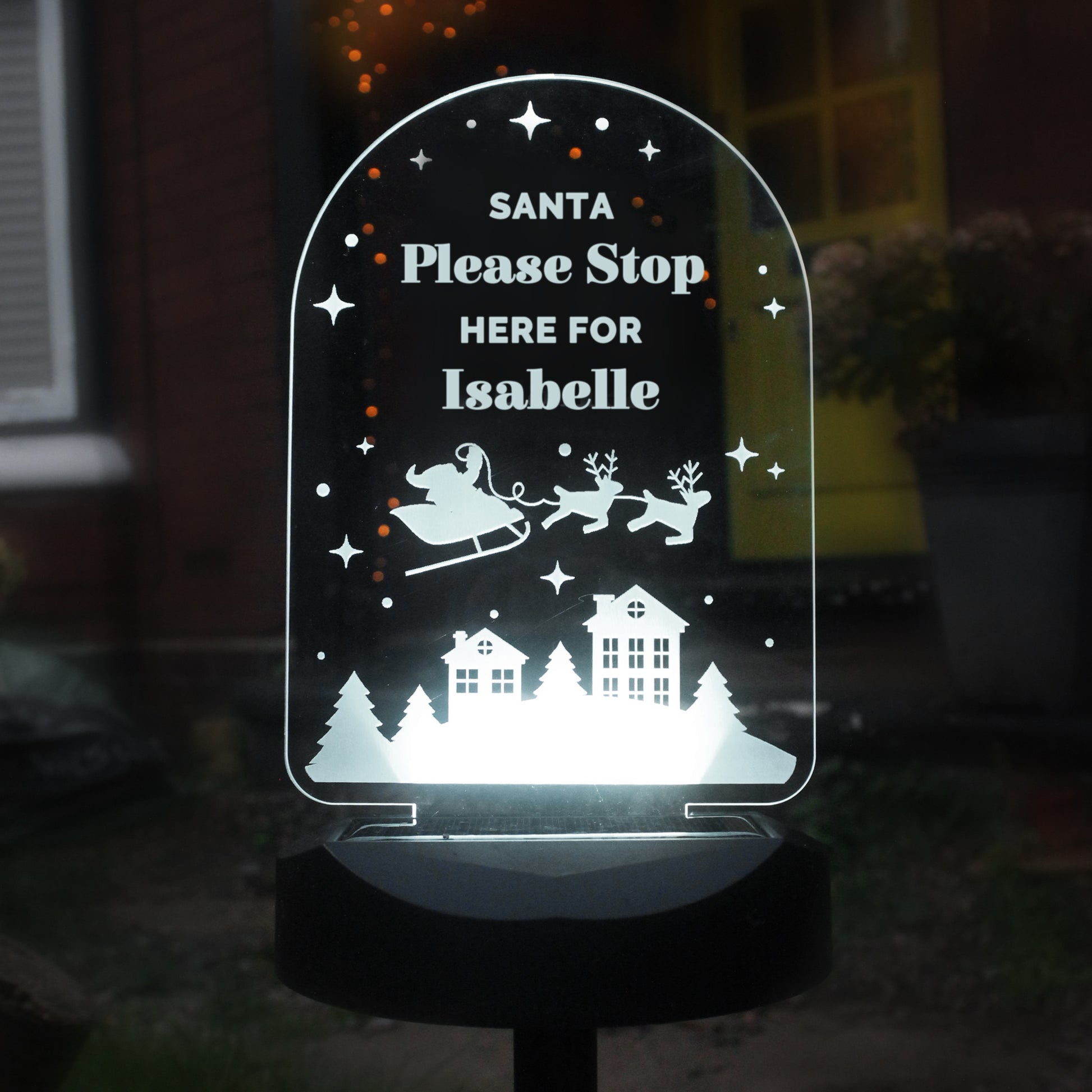 Personalised Christmas Outdoor Solar Light - MK&JD Gifts