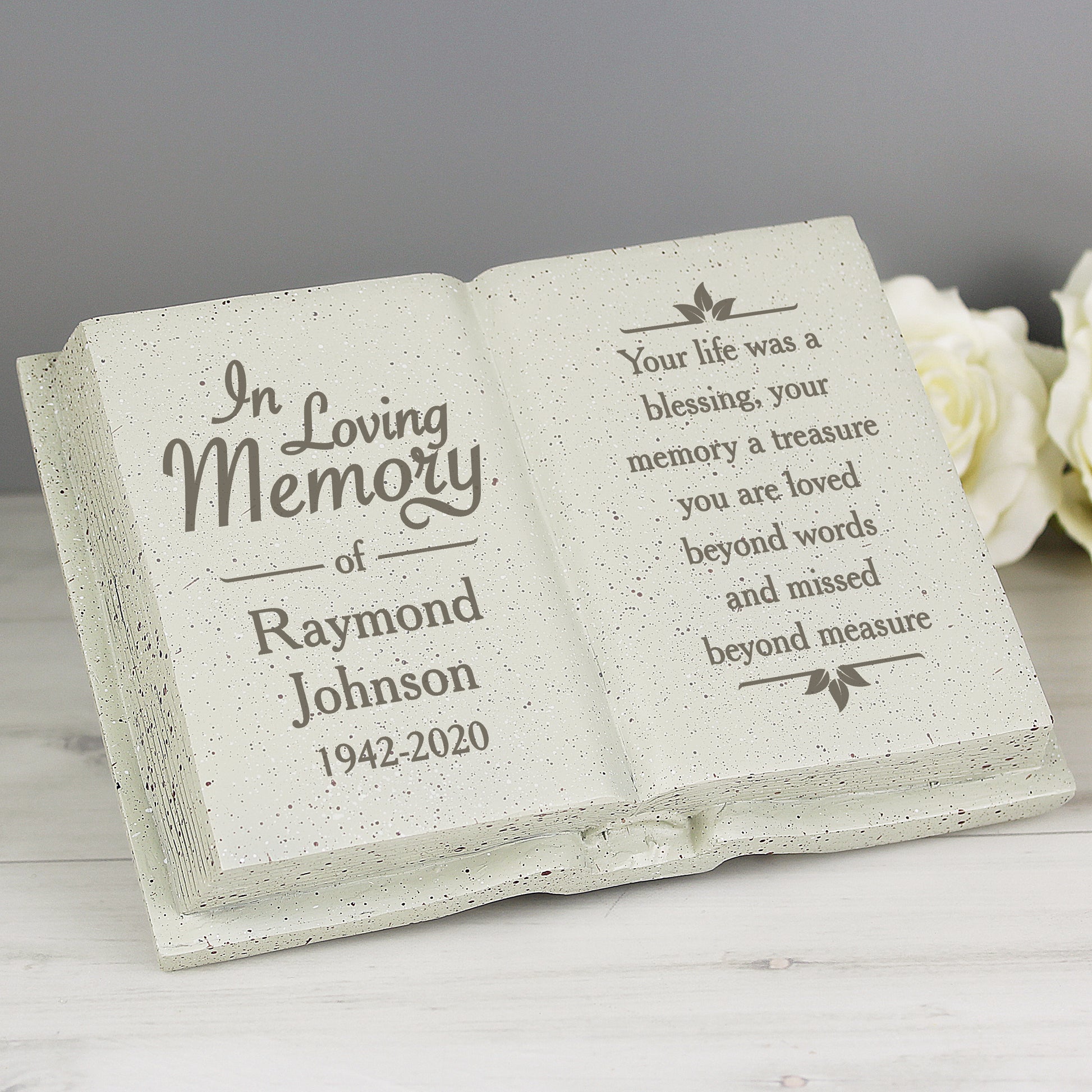 Personalised In Loving Memory Memorial Book - MK&JD Gifts