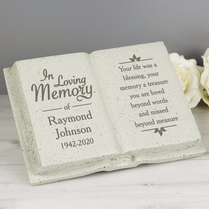 Personalised In Loving Memory Memorial Book - MK&JD Gifts