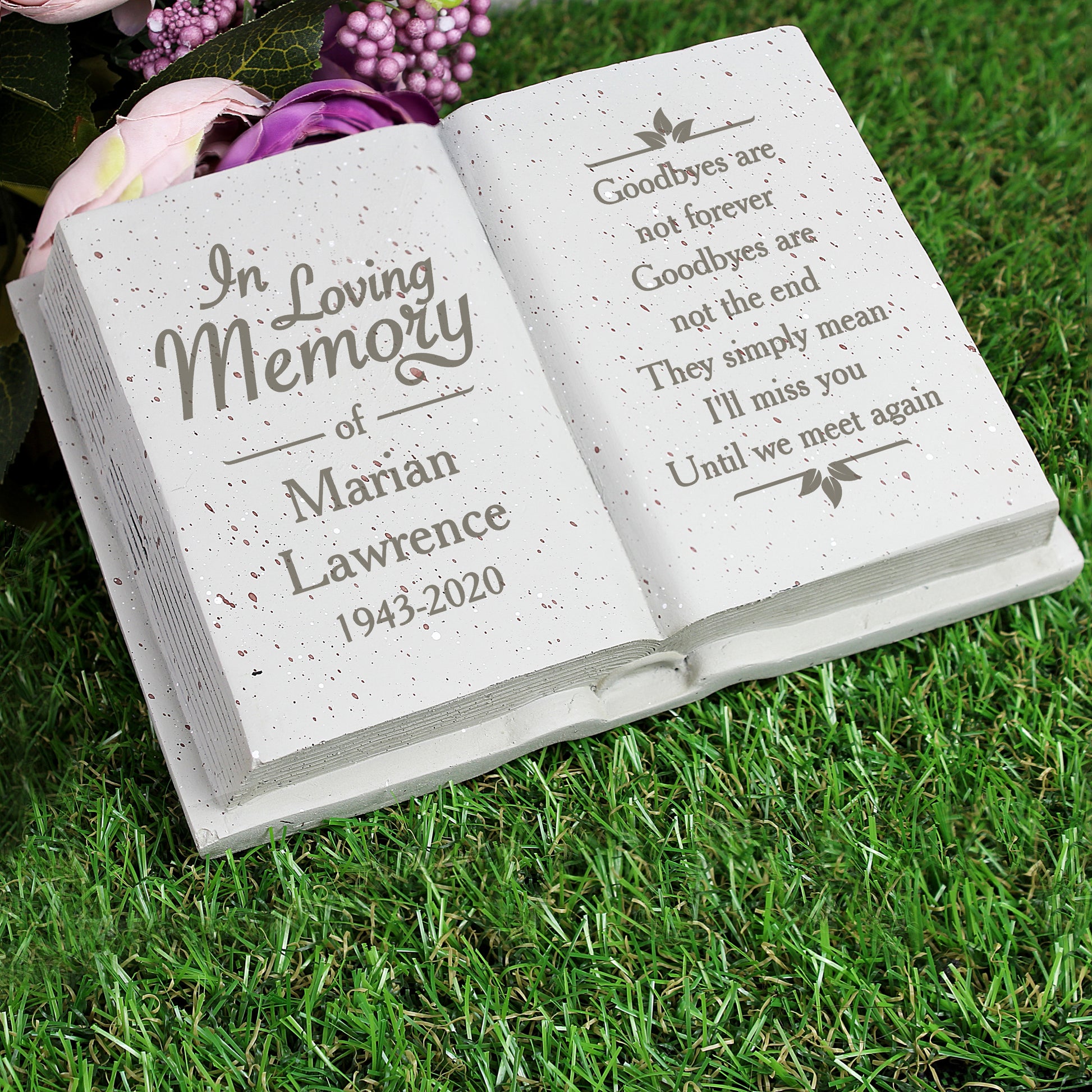 Personalised In Loving Memory Memorial Book - MK&JD Gifts