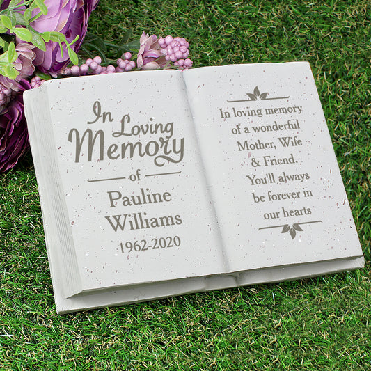 Personalised In Loving Memory Memorial Book - MK&JD Gifts