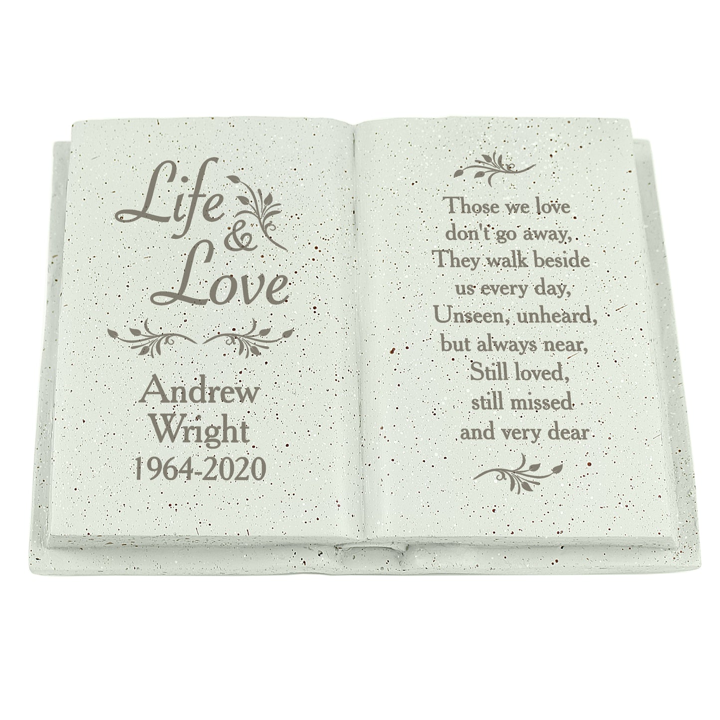 Personalised Life & Love Memorial Book - MK&JD Gifts