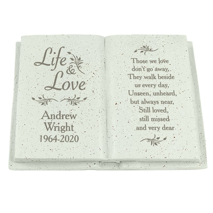 Personalised Life & Love Memorial Book - MK&JD Gifts